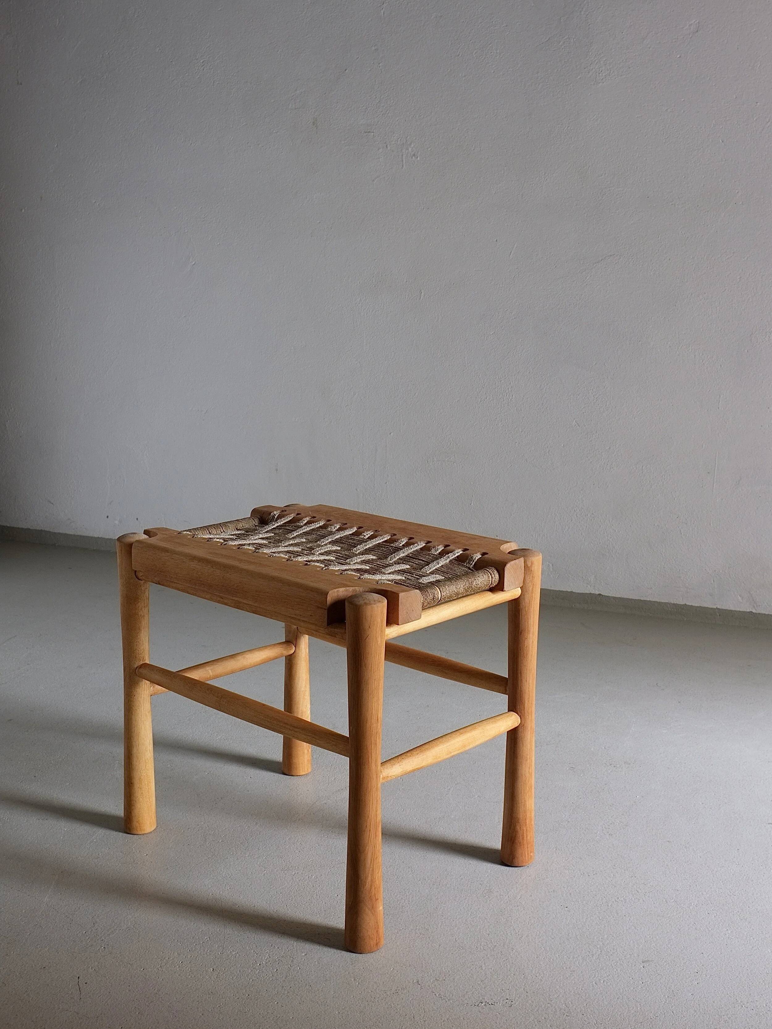 Woven seat stool | France | 1960s