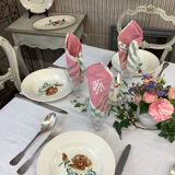 6 old Digoin soup plates