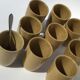 9 gobelets tasses grès digoin blond moucheté