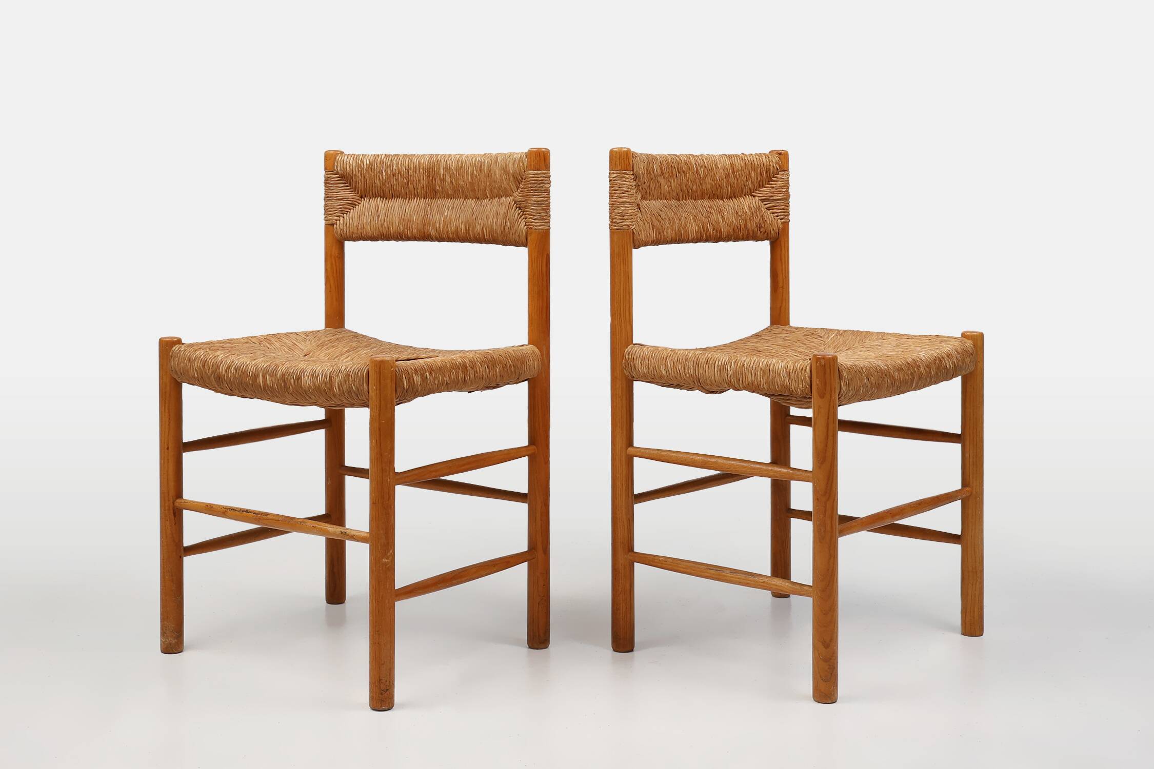 Pair Dordogne Straw Chair by Robert Sentou  1960s