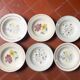 6 vintage ceramic deep plates