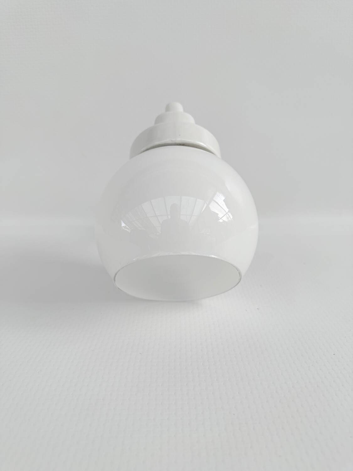 Antique art deco porcelain wall light