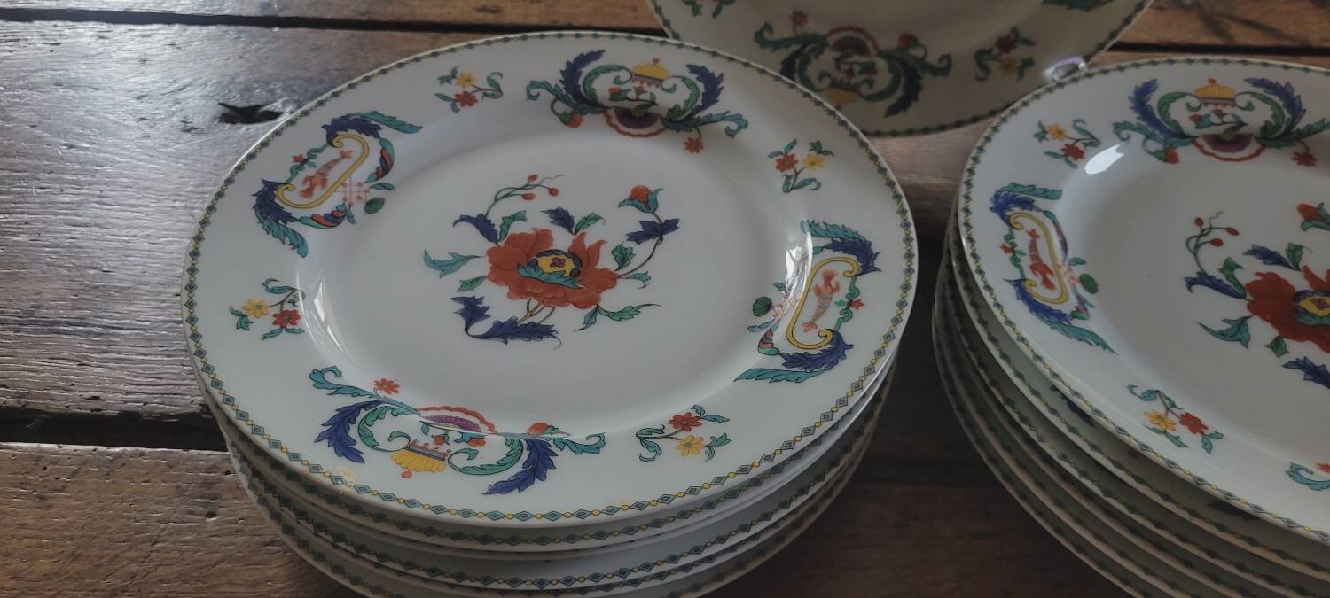 Paris porcelain flat plates