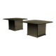 Pair of Mirrored Glass Coffee Tables 1980s