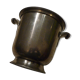 Tin champagne bucket from the Manoir à deux prises