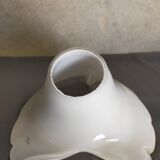 Vintage tulip white lampshade in blown glass Murano