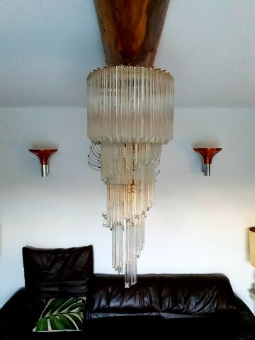 Paolo Venini waterfall chandelier