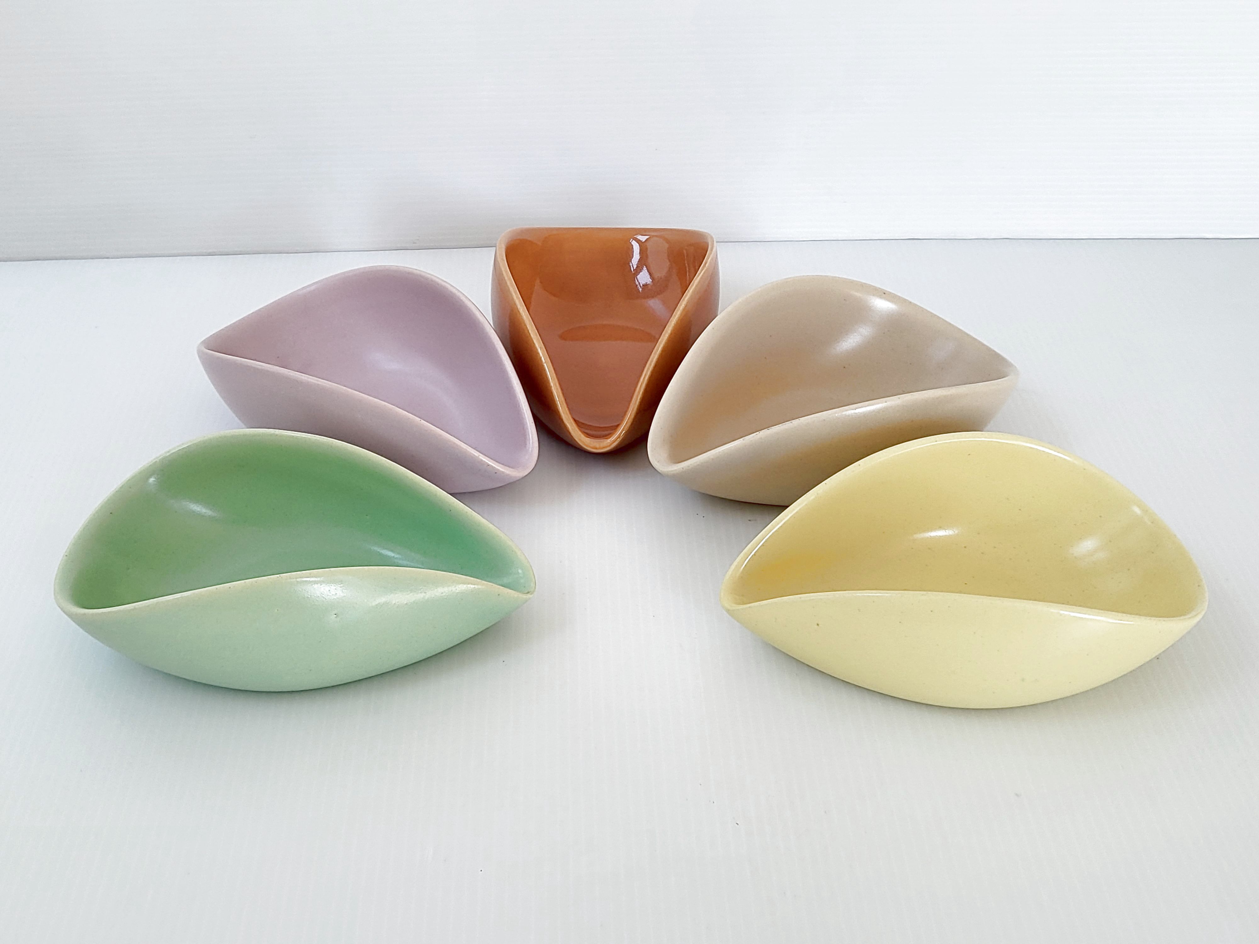 Suite of 5 vintage pocket trays 1950