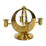 Mid-Century Scandinavian Brass Candlestick by Arthur Pe, Kolbäck, Sweden 1950-60