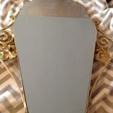 Big gold art deco mirror 69x85cm