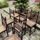Lot de 6 chaises anciennes en bois