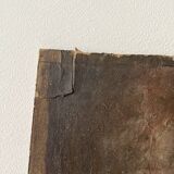 Oil painting of an interior scene 1940, portrait of children signed