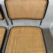 Pair of Marcel Breuer Cesca chairs made in Italy.