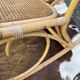 Rocking chair en cannage et rotin