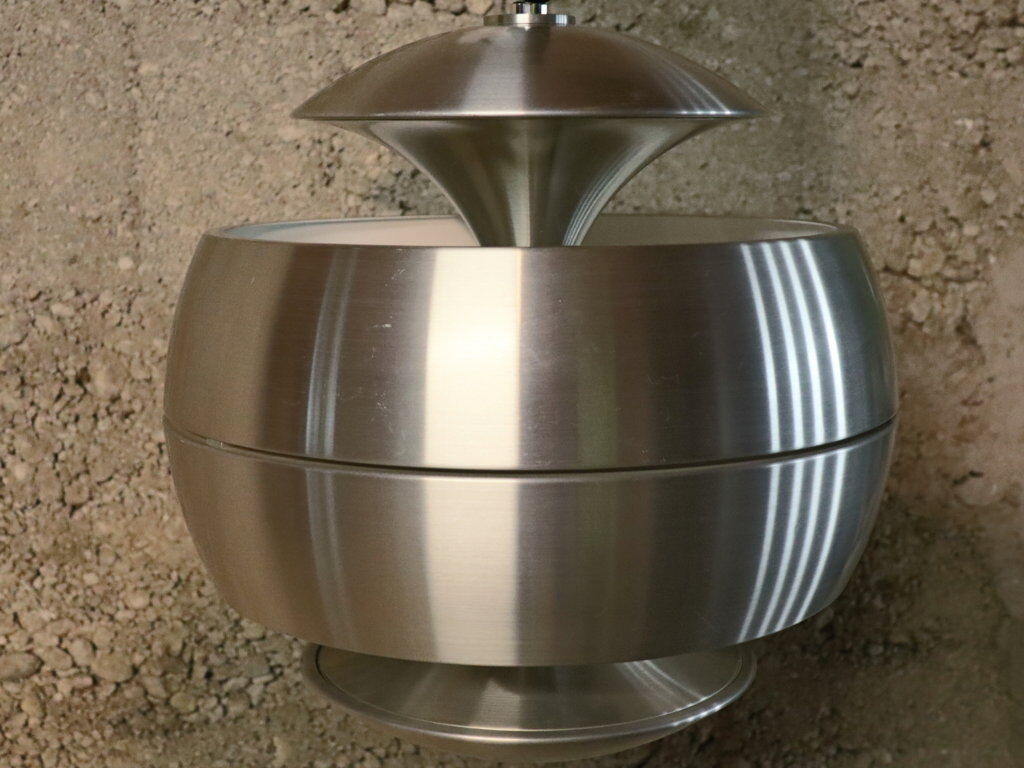 Aluminium "Space Age" hanging lamp 1970