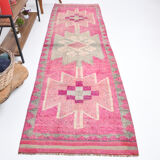 3x10 Turkish Vintage Runner Rug 3.1x9.11 ft