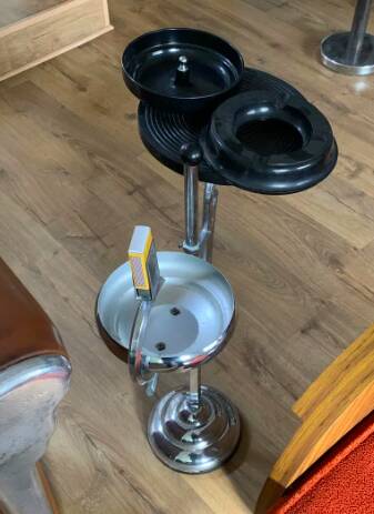 Art Deco smoker's side table from the 1930s.