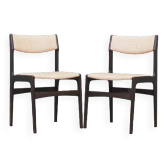 Ensemble de deux chaises en chêne, design danois, années 70, fabriqué au Danemark