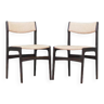 Ensemble de deux chaises en chêne, design danois, années 70, fabriqué au Danemark