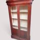 Antique mahogany veneer display cabinet from the 19th century - Louis Philippe style