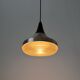 Crystal glass ceiling light with a metal frame, 1960s, Germany