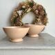 2 powder pink Digoin bowls