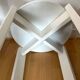 White lacquered stool