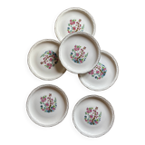 Set of 6 vintage deep plates, "Indian Tree" pattern by Digoin.