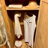 Parisian wardrobe in raw wood
