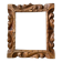Antique handcarved frame   solid wood 33.5  x 29 cm  opening measurements 23.5 cm x 19 cm cedar wood