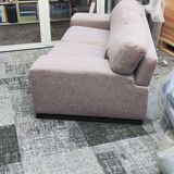 Beige 3-seater sofa, fully renovated.