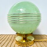 Lampe verre de Clichy vert