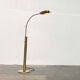 Vintage Hollywood Regency brass floor lamp by designer Florian Schulz, 1970s.