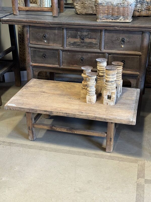 Fuzhou - Petite table basse chinoise ancienne en orme n°2