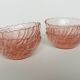 6 pink glass bowls rosaline collection
