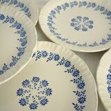 8 flat plates Dany model, Digoin Sarreguemines