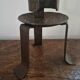 Candle holders in pairs, 20th century, wrought iron, brutalist.
