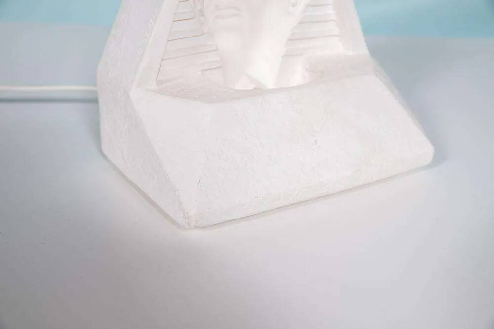Egyptian stone table lamp, vintage 70s/80s mood lamp.