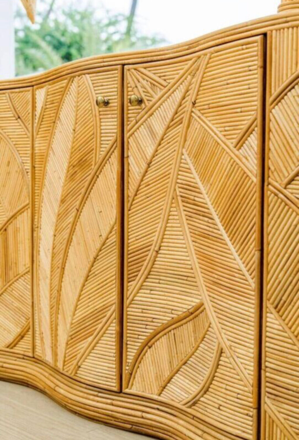 Rattan "leaves" enfilade