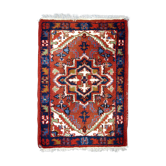 Tapis vintage Persan Hamadan fait main 50cm x 70cm 1970s 1C753