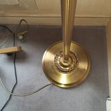 Halogen gilded bronze floor lamp Louis XVI Lucien Gau