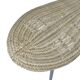 Banc en osier IKEA Peanut, Suède, années 1980