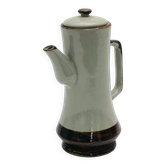 Two-tone glazed stoneware coffee pot