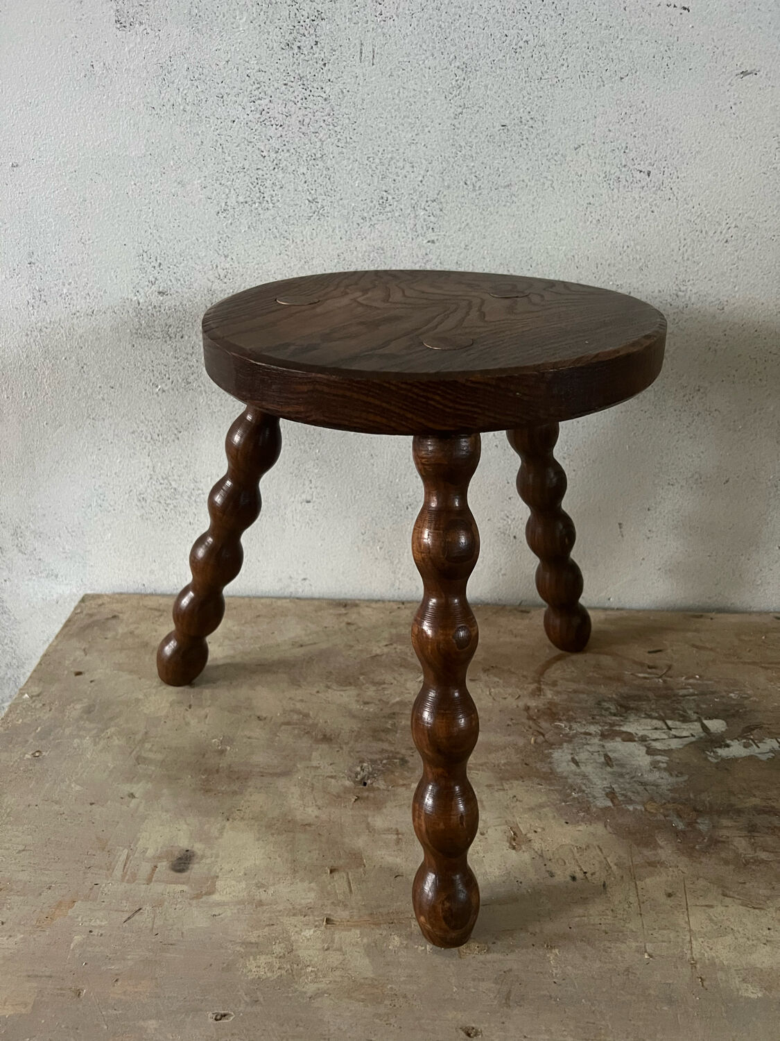 Tripod wooden stool