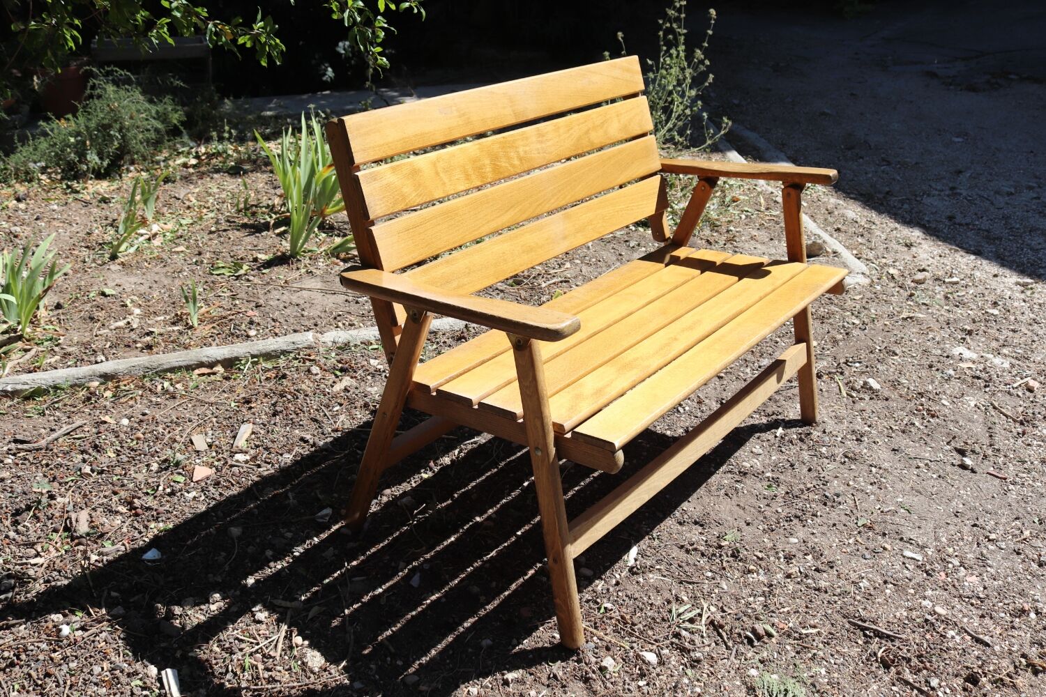 Folding bench sodibois 70s