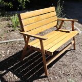 Folding bench sodibois 70s