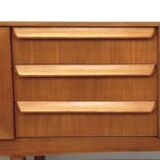 Vintage Scandinavian sideboard, Sleigh sideboard
