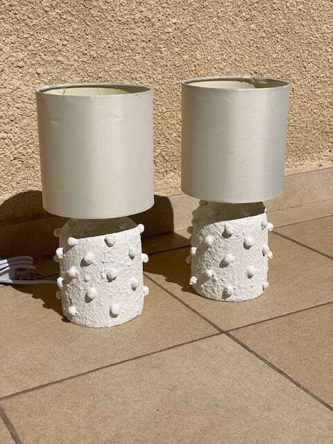 Pair of repainted vintage vases