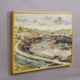 Oban Harbour, Scotland, 1977 – Oil painting by Alexander Michael