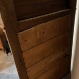 Trumeau ancien fin XIXè, grey wood, Shabby chic style 109x142cm
